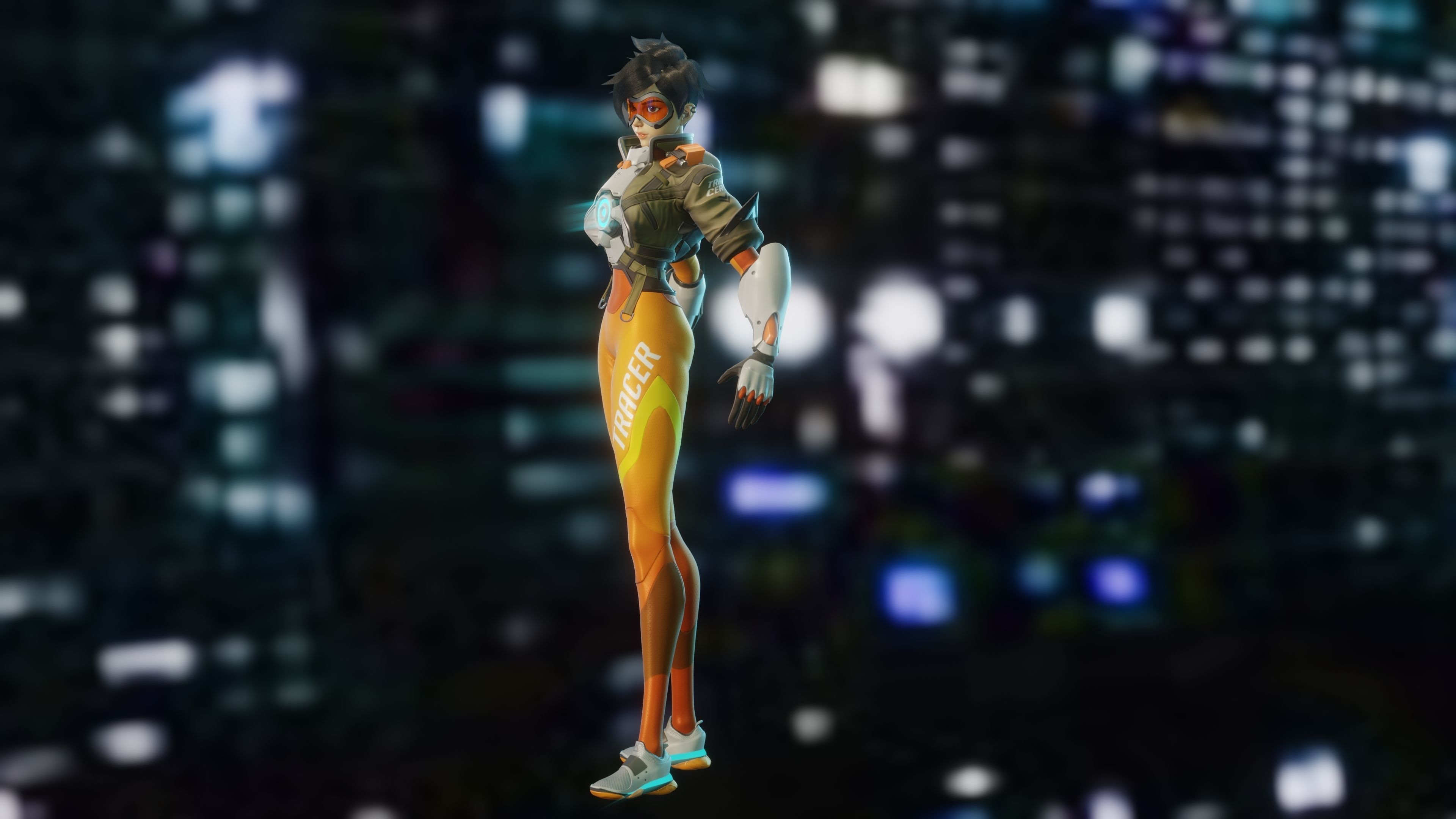 Tracer  Fanart 3D Blender file - blend format only 3D model_4