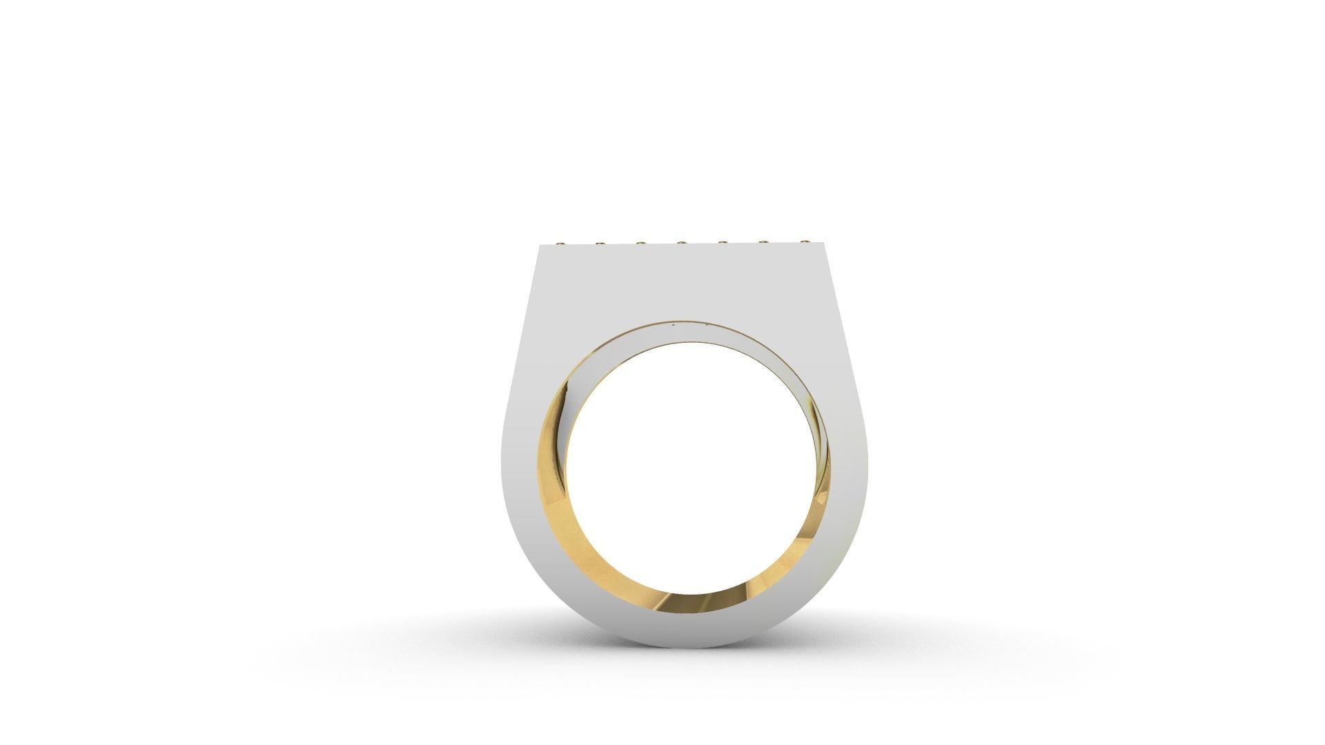  stone table ring 3D print model_2