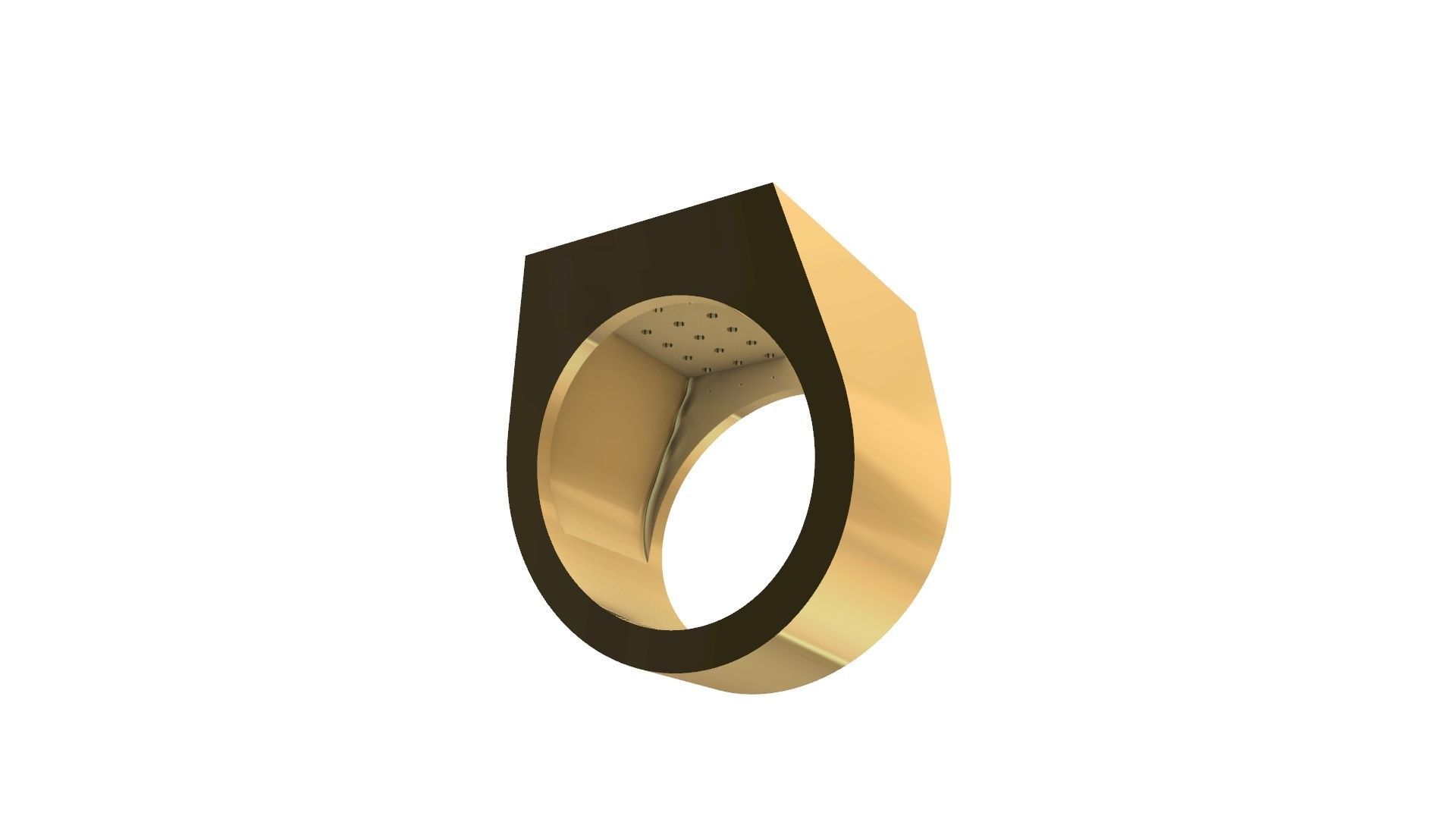 stone table ring 3D print model_3