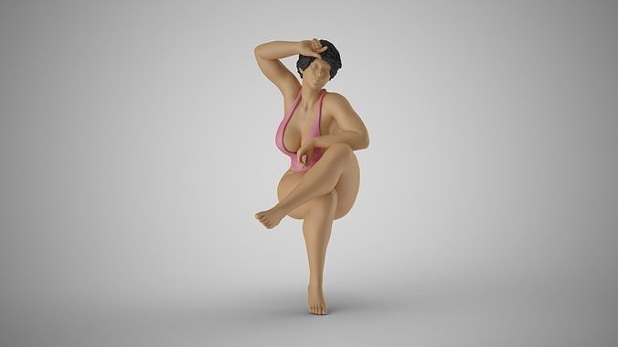 Woman Warming in the Sun 3D print model