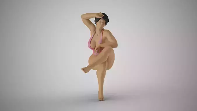 Woman Warming in the Sun 3D print model