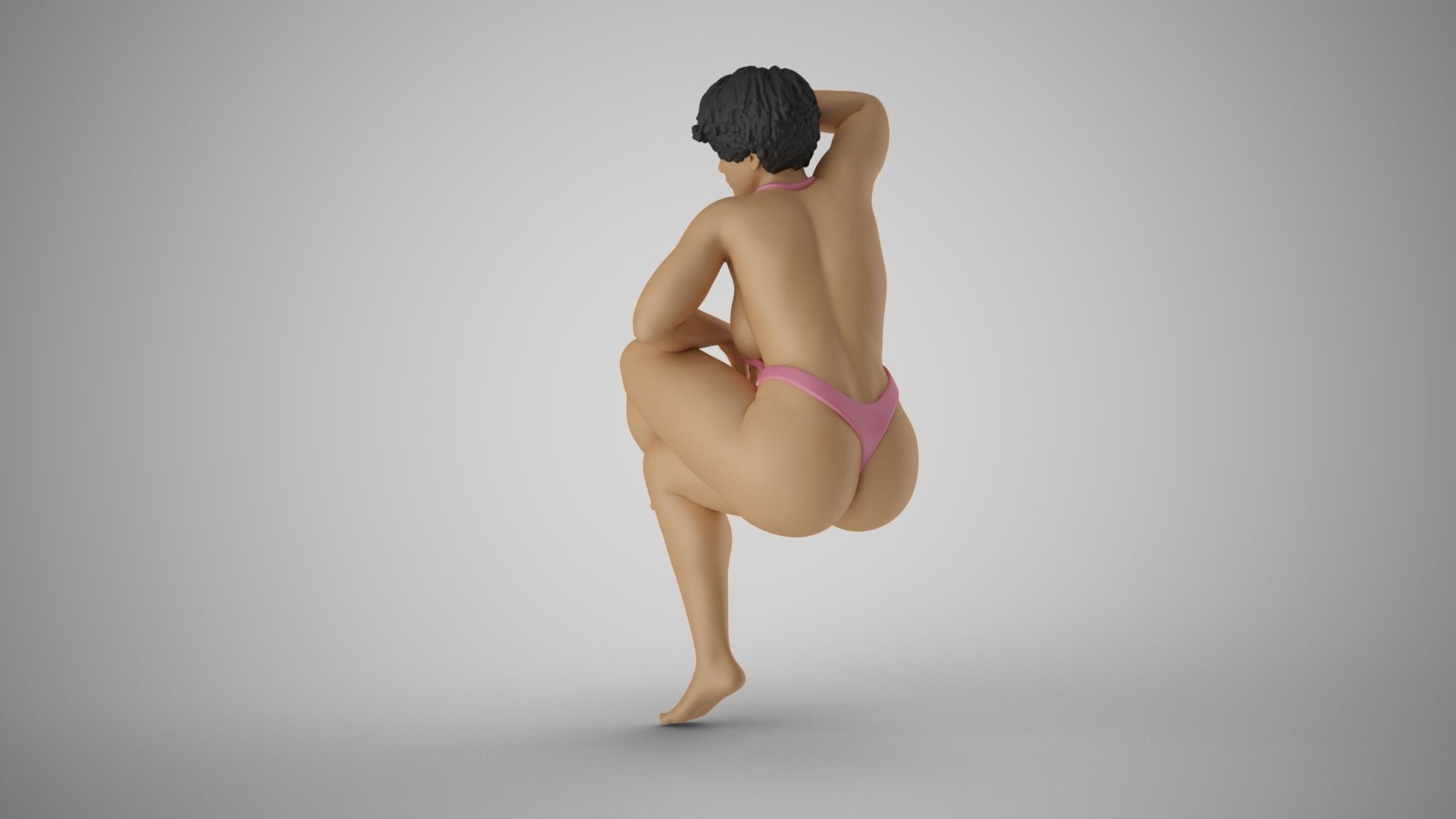 Woman Warming in the Sun 3D print model_8