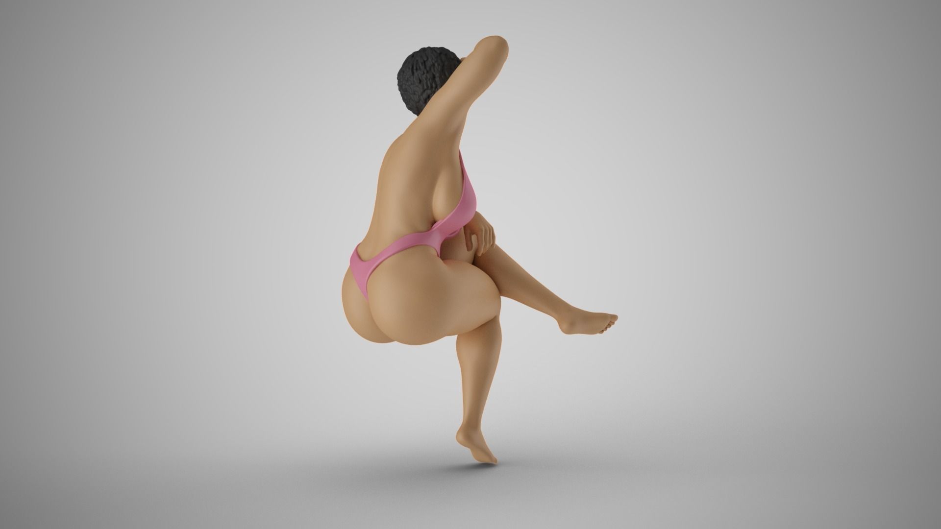Woman Warming in the Sun 3D print model_6