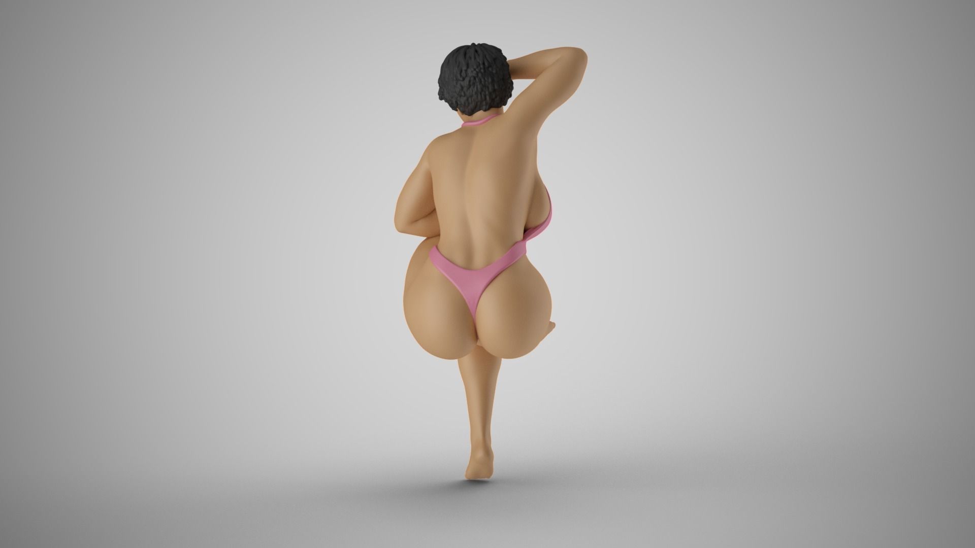 Woman Warming in the Sun 3D print model_7