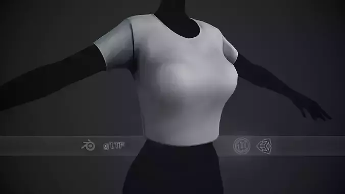 Female White T-Shirt Style 2