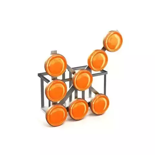 Orange And Silver Metal Street Design