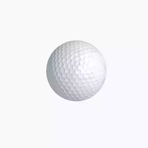 golf ball Low-poly 3D model