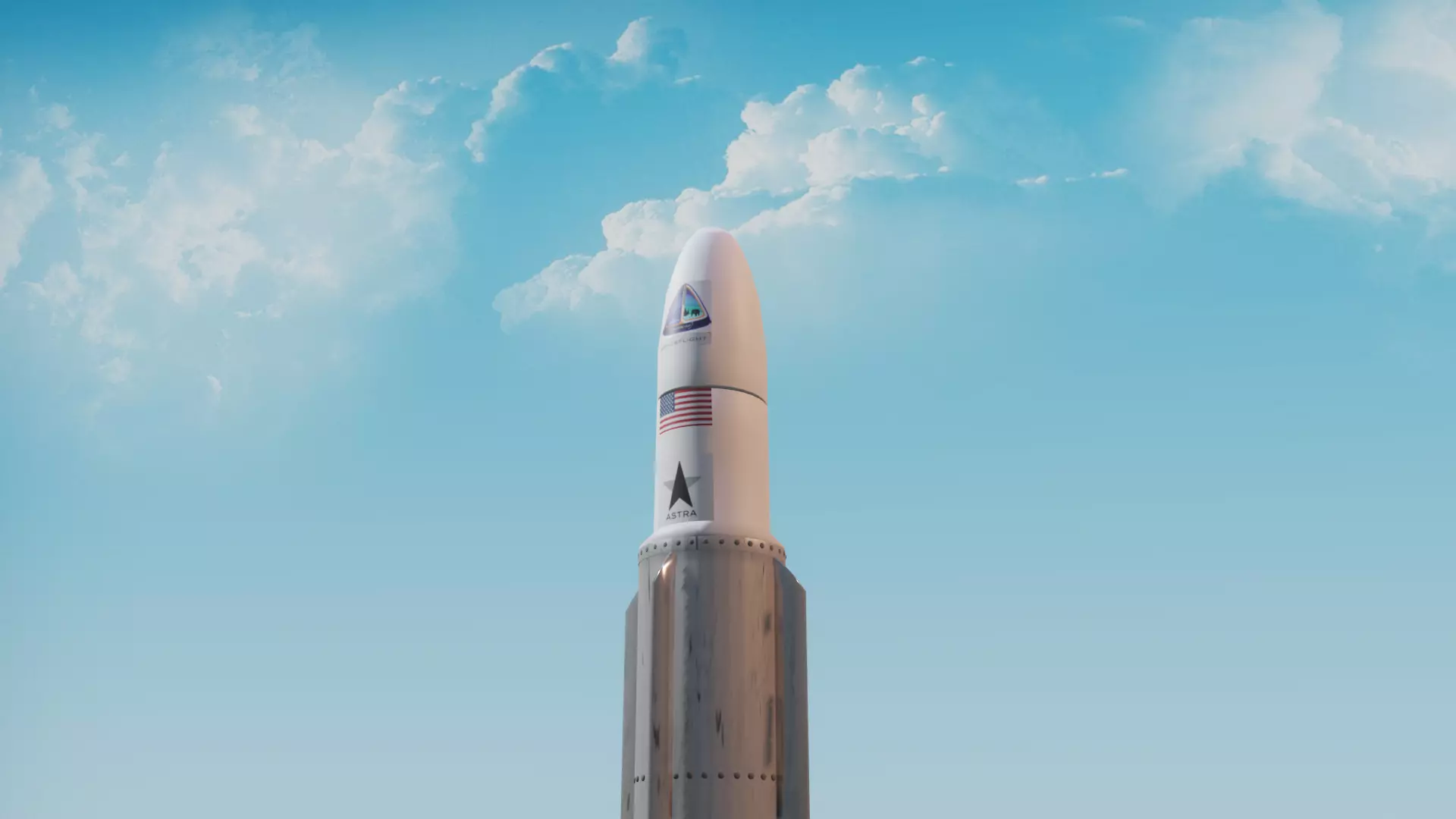 Astra Rocket 3 Low-poly 3D model