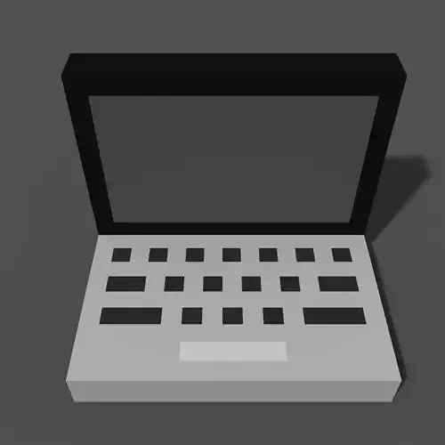 Voxel laptop PC turned off