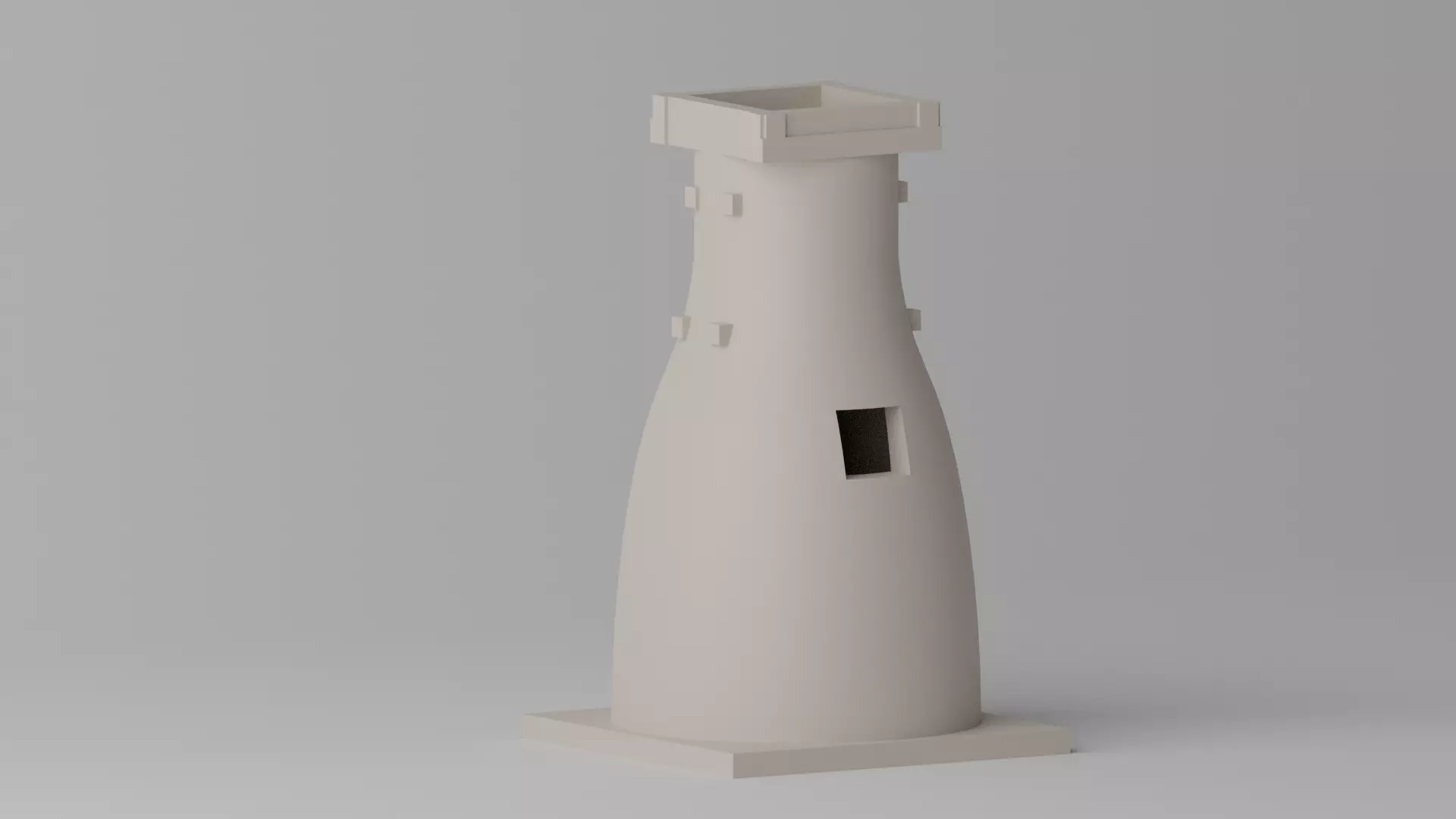 Korea Gyeongju Cheomseongdae Low-poly 3D model_0