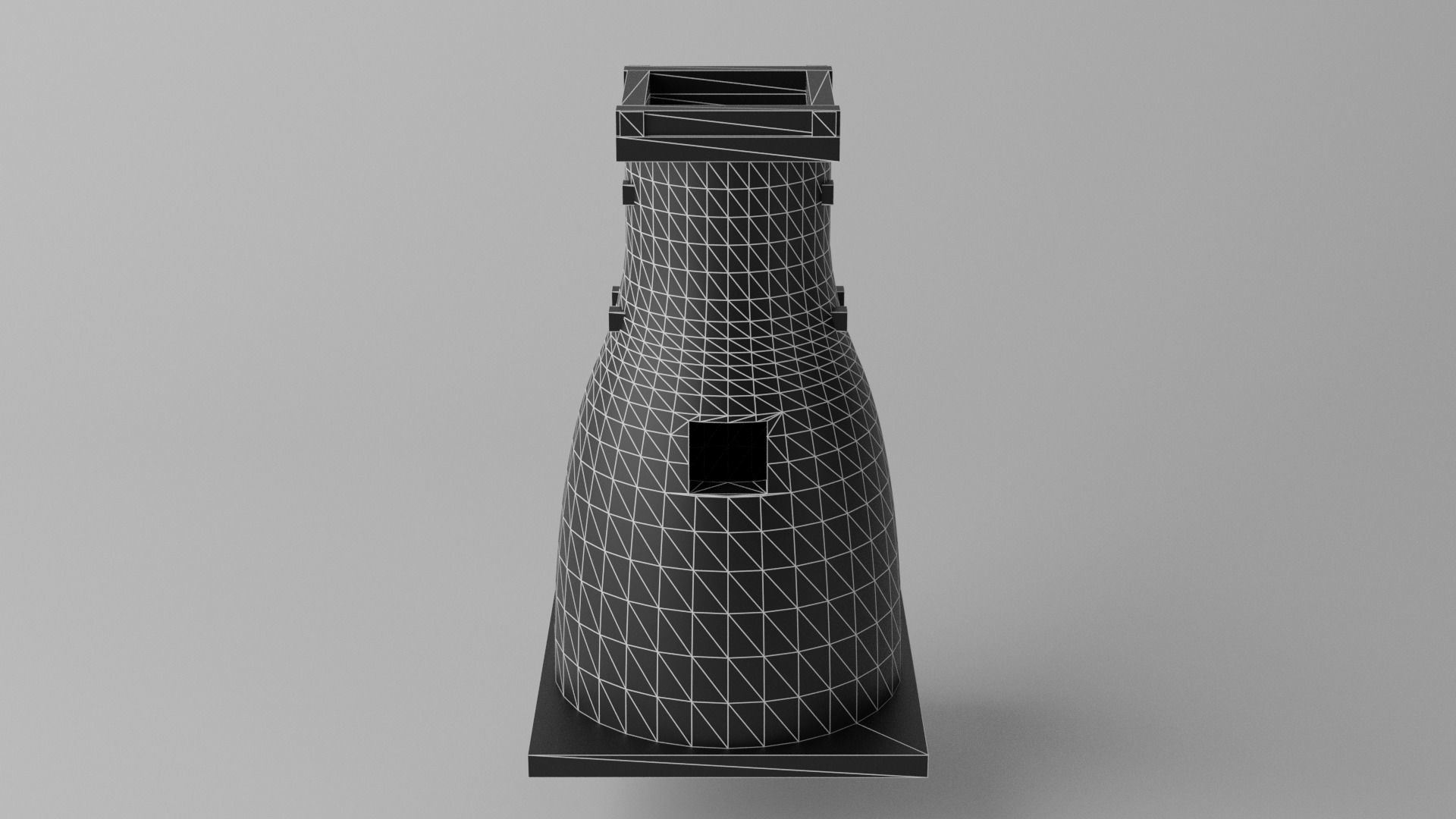 Korea Gyeongju Cheomseongdae Low-poly 3D model_11