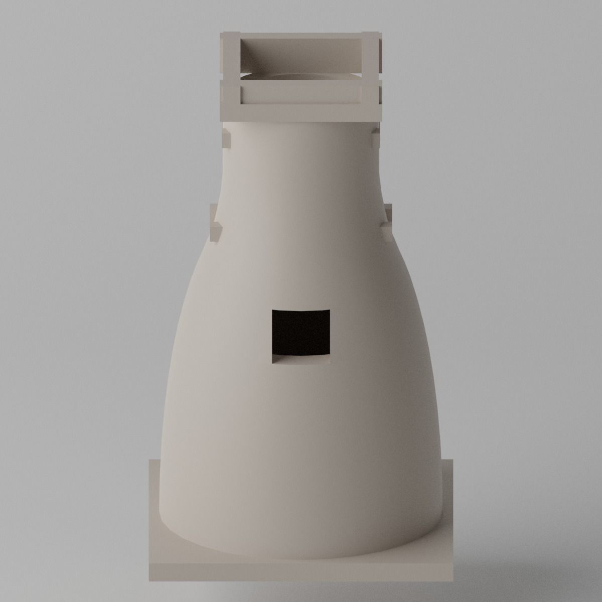 Korea Gyeongju Cheomseongdae Low-poly 3D model_8