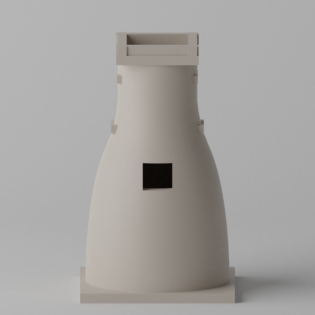 Korea Gyeongju Cheomseongdae Low-poly 3D model_12