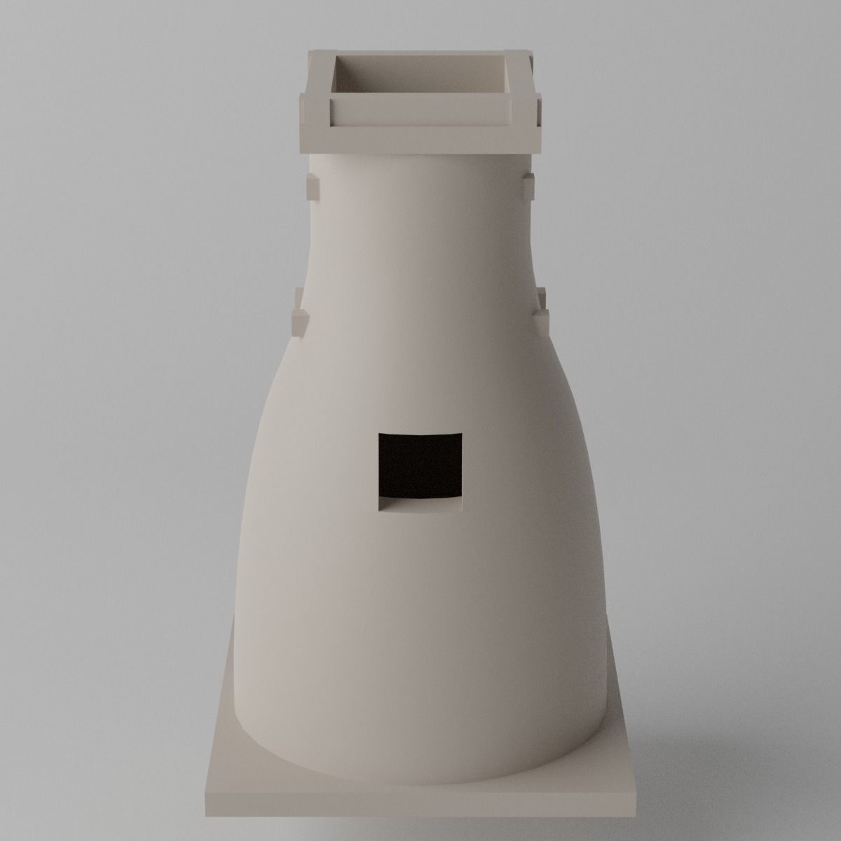 Korea Gyeongju Cheomseongdae Low-poly 3D model_10