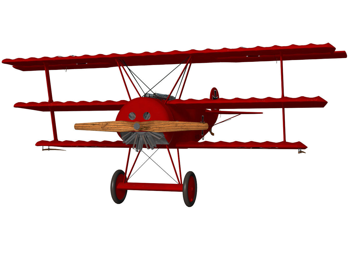 Fokker Dr I 3D model_8