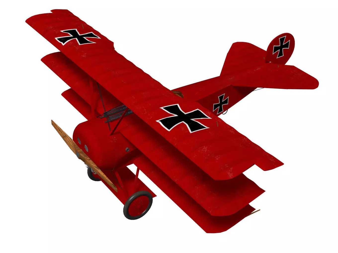 Fokker Dr I 3D model_0