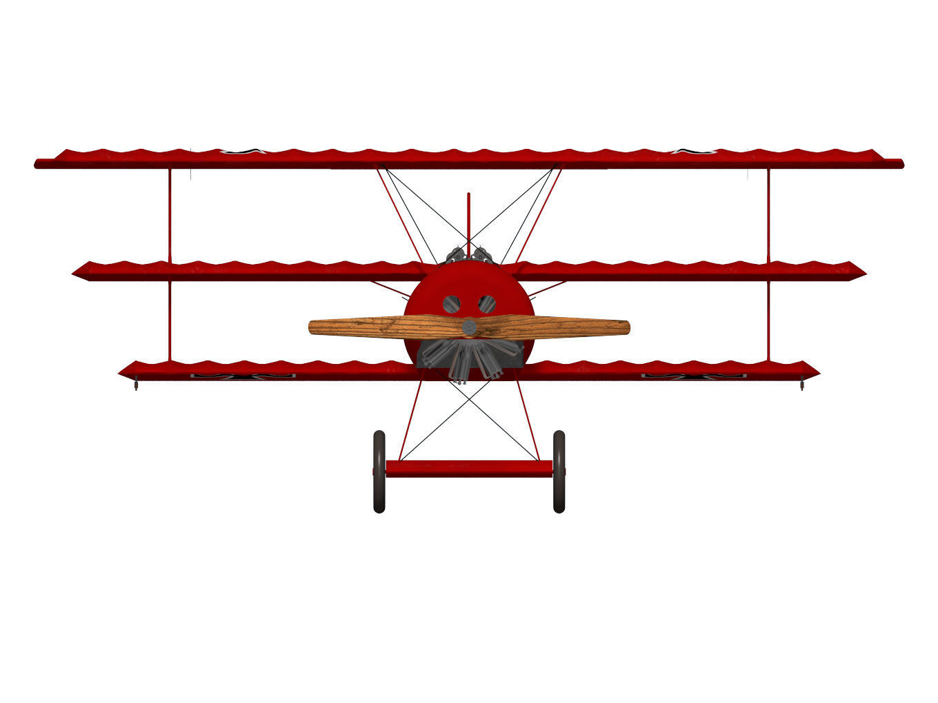 Fokker Dr I 3D model_10
