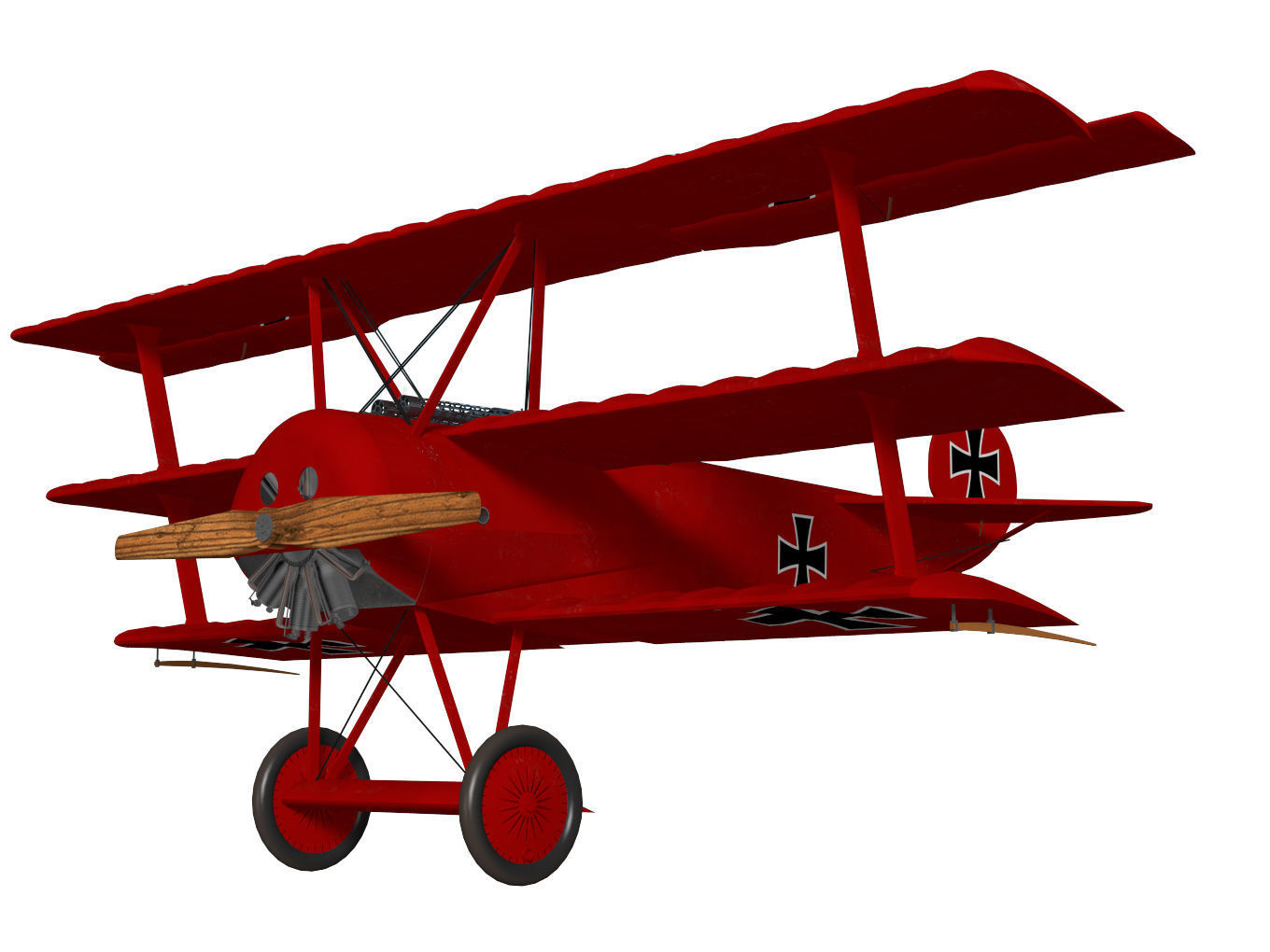 Fokker Dr I 3D model_3