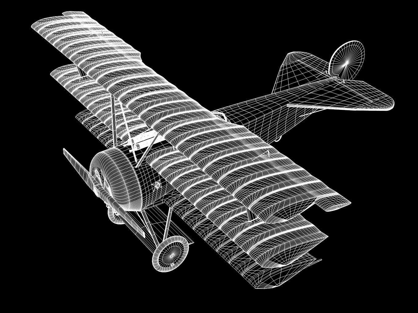 Fokker Dr I 3D model_13