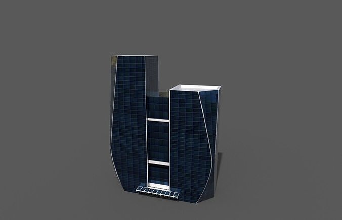 HUD Tower Low-poly 3D model