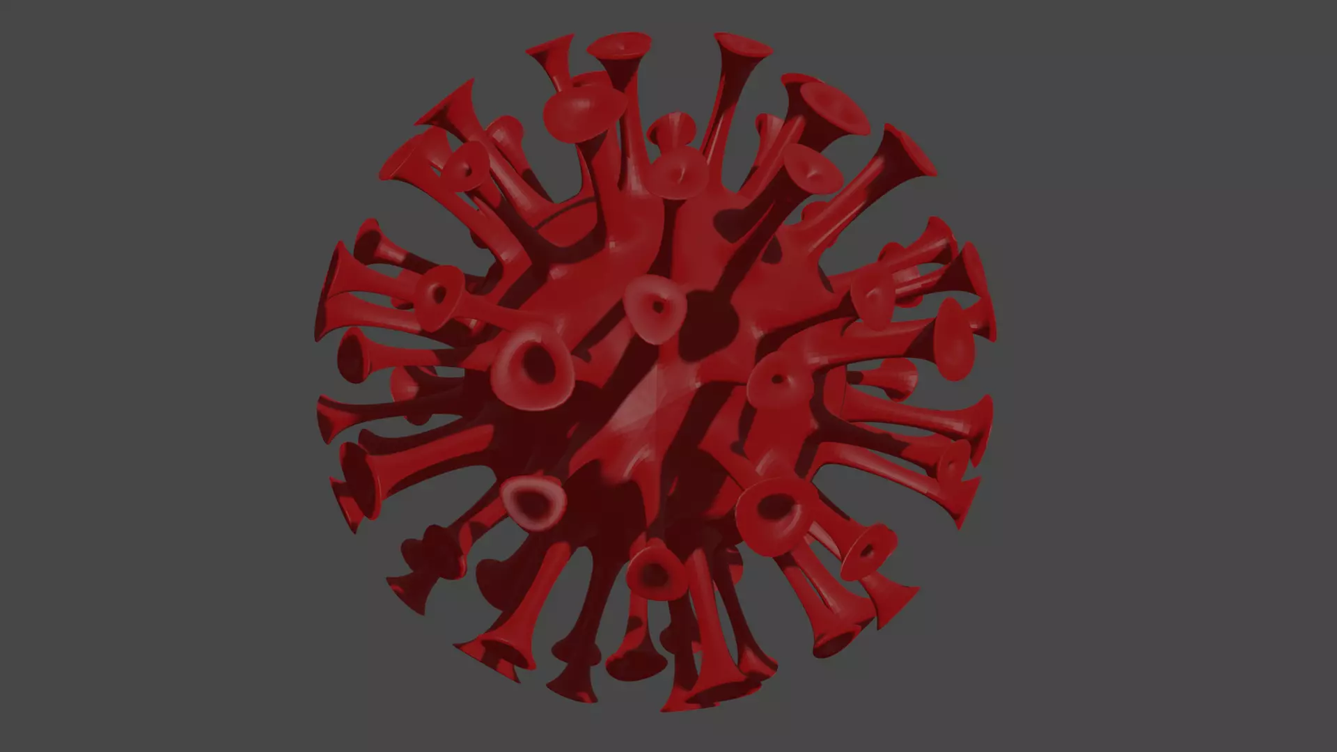 Corona Virus 3d Model Low-poly 3D model_0