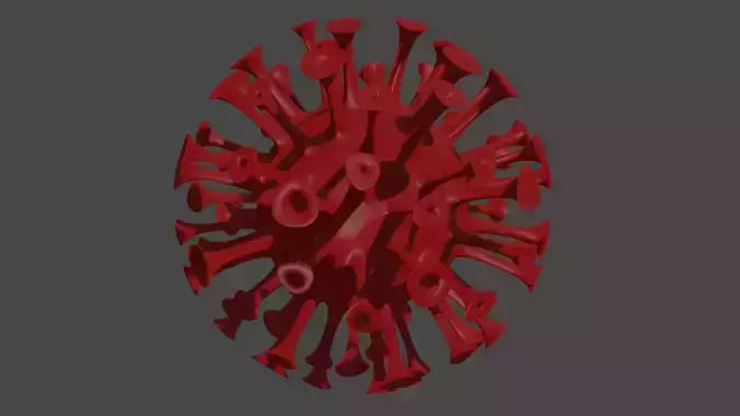 Corona Virus 3d Model