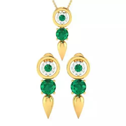 Women Earrings Pendant Set 3dm stl FBX OBJ Render Detail