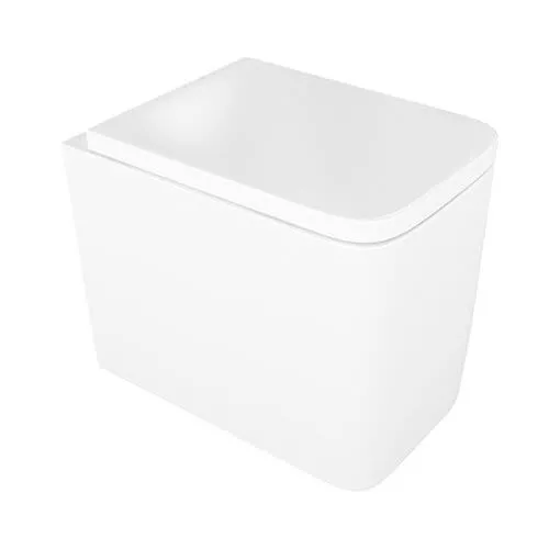 White Toilet Bowl 3D model