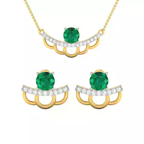 Women Earrings Pendant Set 3dm stl FBX OBJ Render Detail