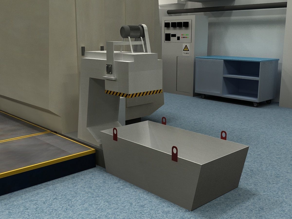 Factory Interior Scene and Equipment  3D model_14