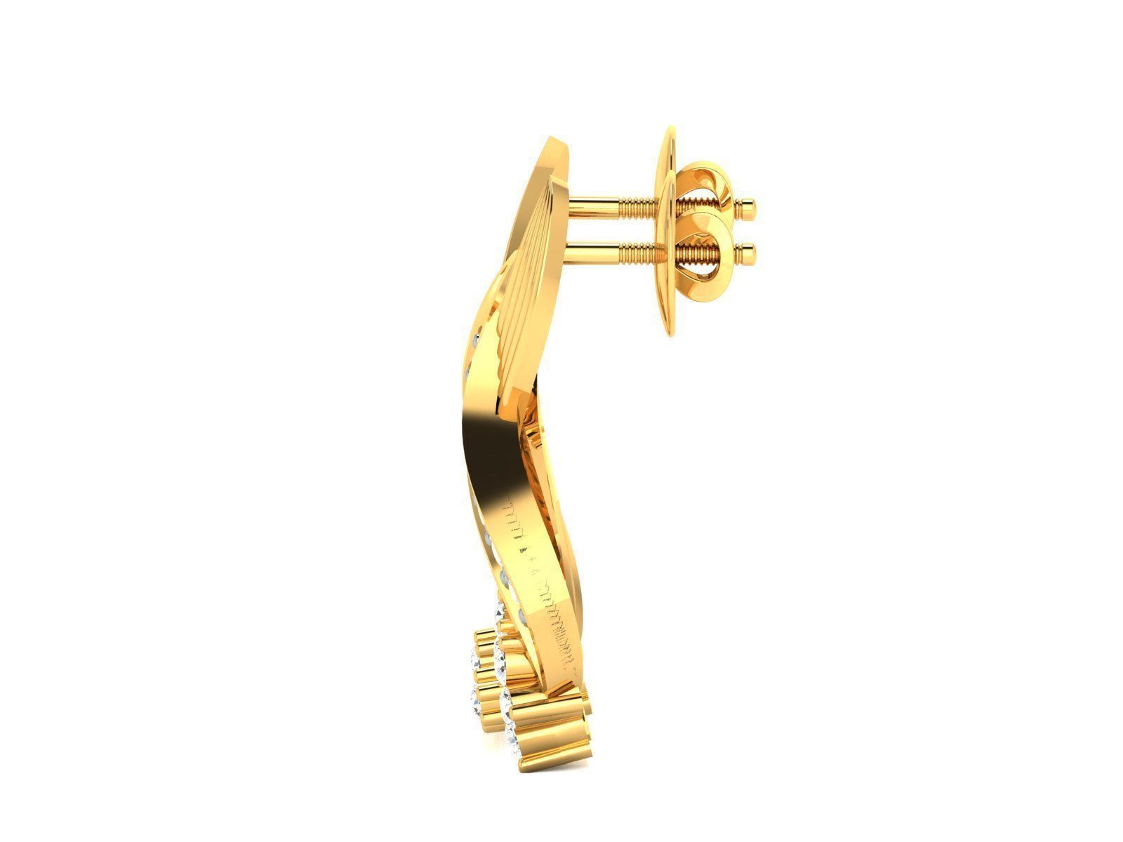 Women Earrings Pendant Set 3dm stl FBX OBJ Render Detail 3D print model_5