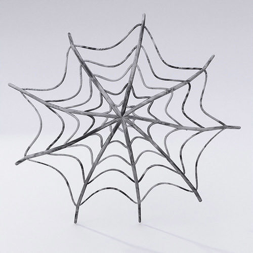 Spider web cartoon 3d model  3D model