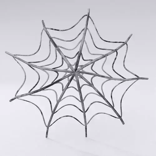 Spider web cartoon 3d model  3D model