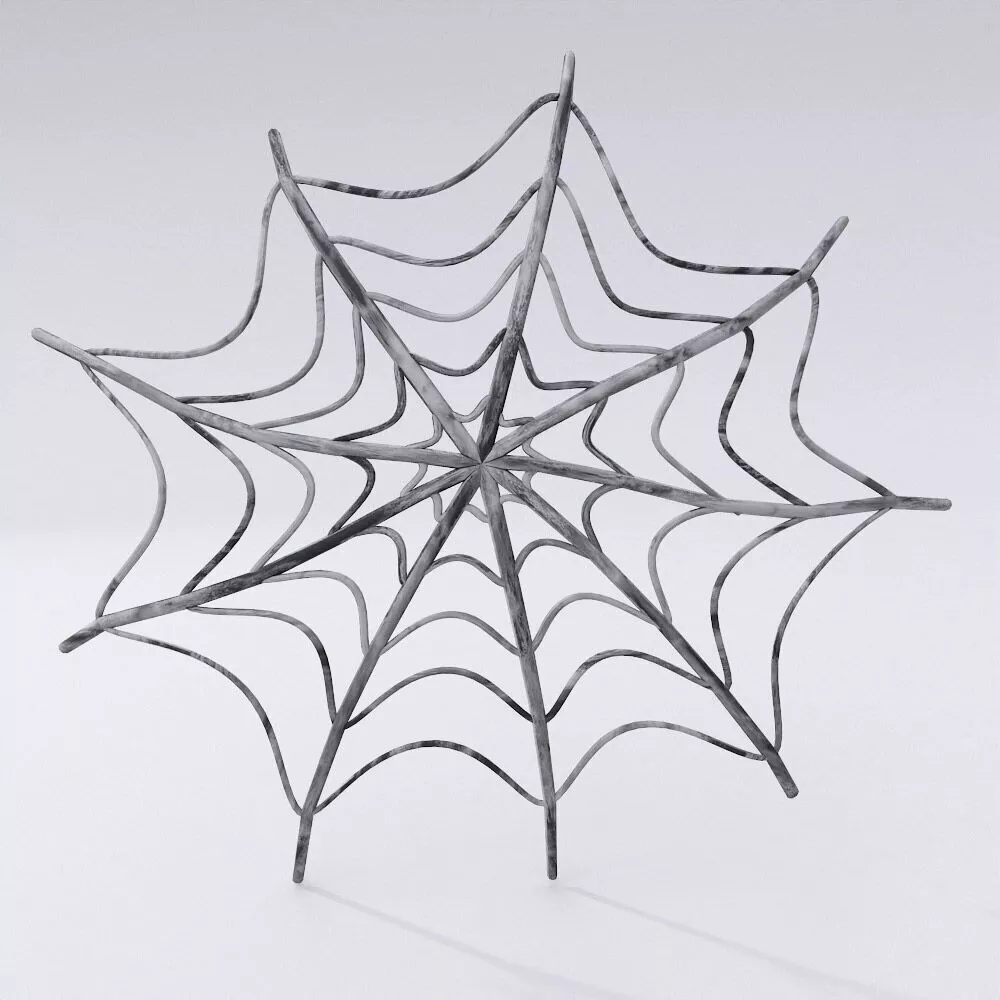 Spider web cartoon 3d model 3D model