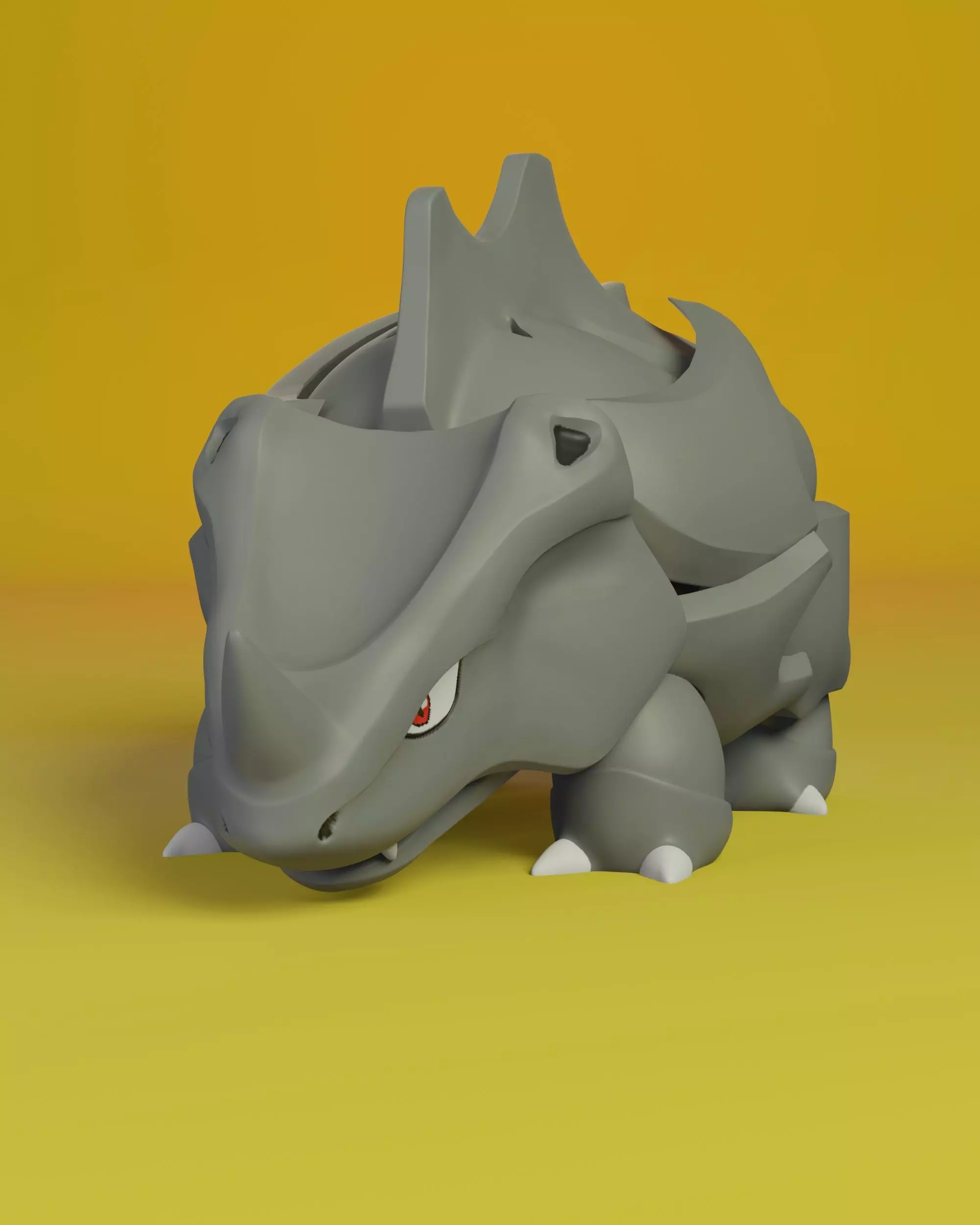 pokemon rhyhorn 3D print model_0