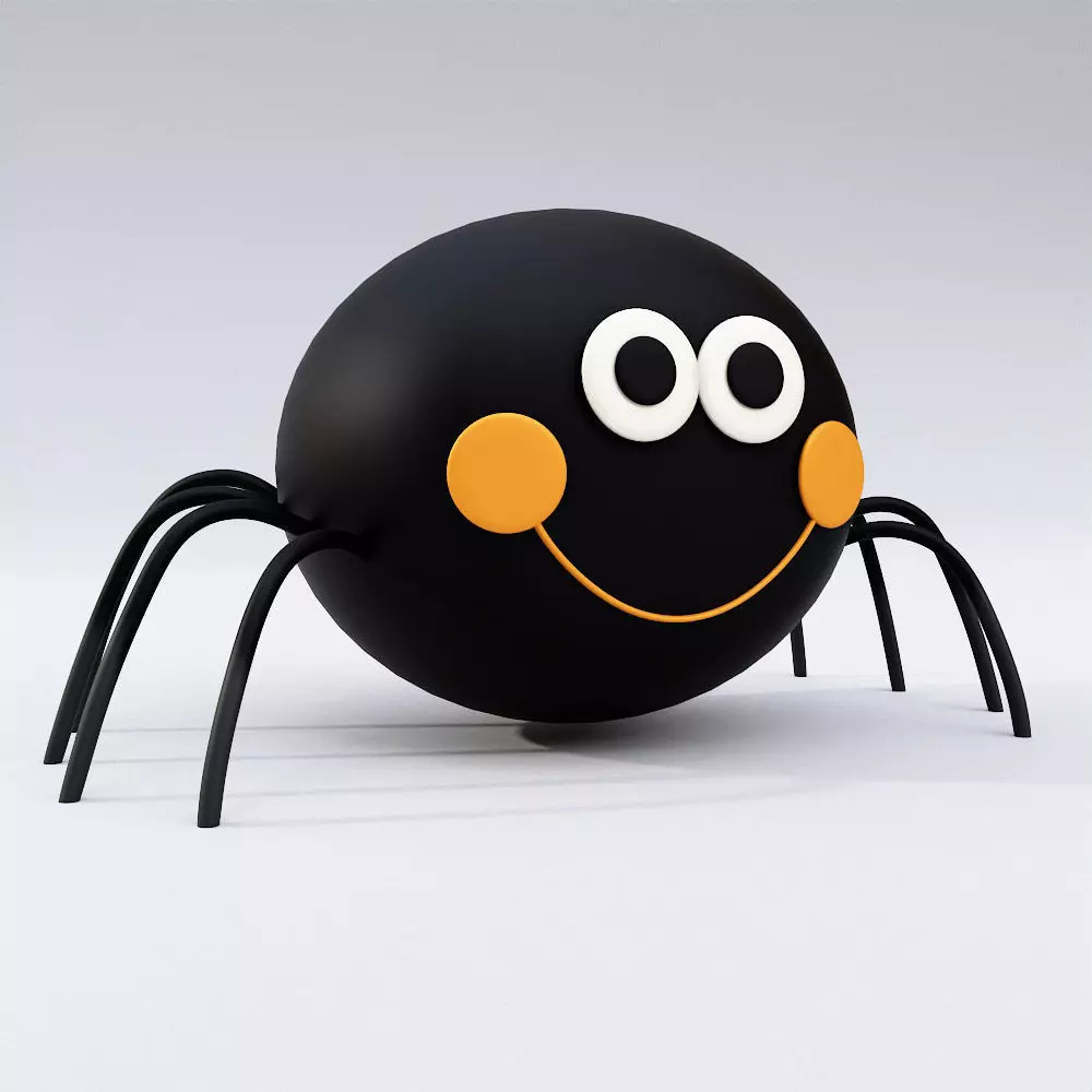 Cute spider low poly 3d model 1 3D model