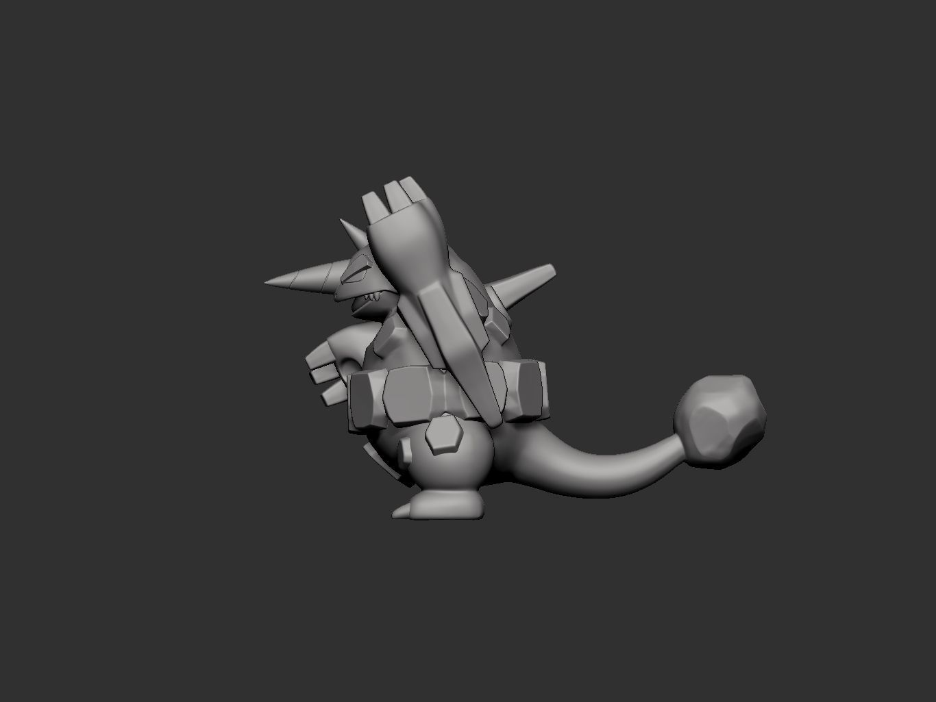 pokemon rhyperior 3D print model_12