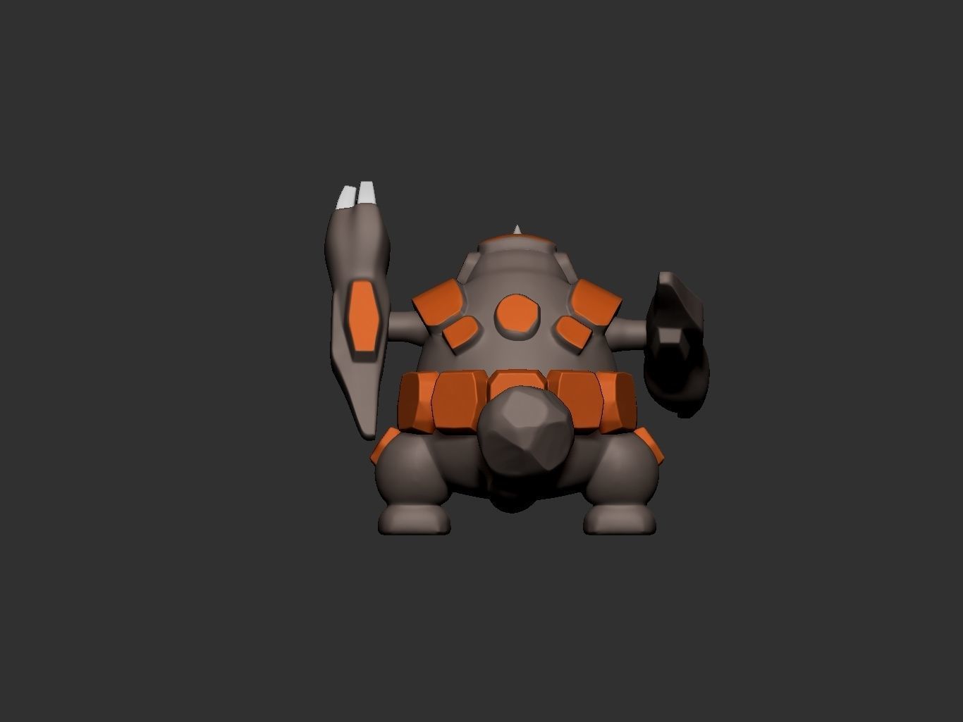 pokemon rhyperior 3D print model_3