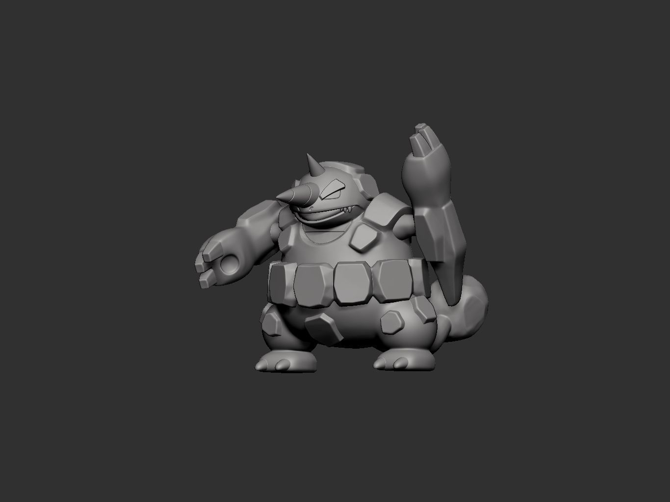 pokemon rhyperior 3D print model_10