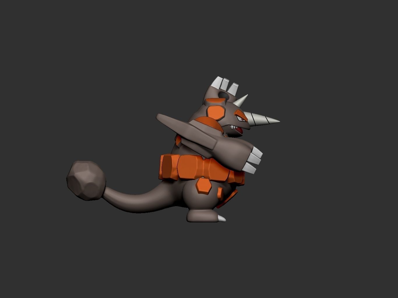 pokemon rhyperior 3D print model_5