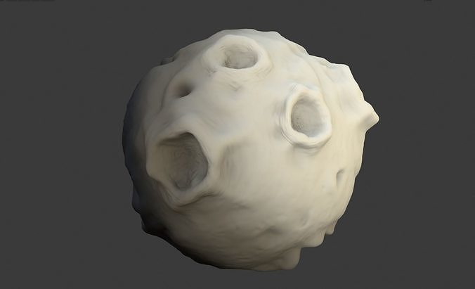 Cartoon Moon 3D model