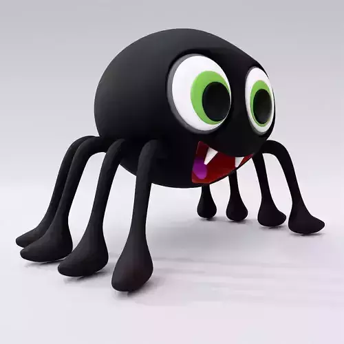  Spider cartoon 3d model 