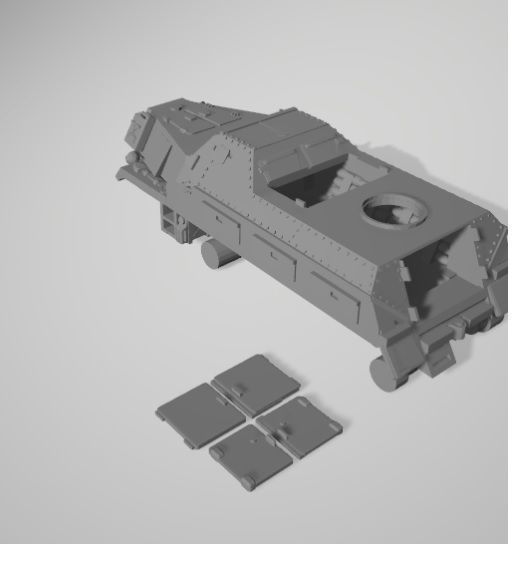 sd kfz 4 werfer 3D print model_3