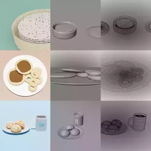 Honduran Food 3D Model Collection