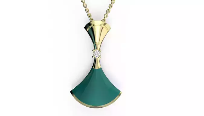 Pendant necklace 3D print model