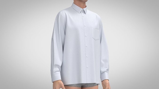 Casual Shirt - Easy Fit 3D model