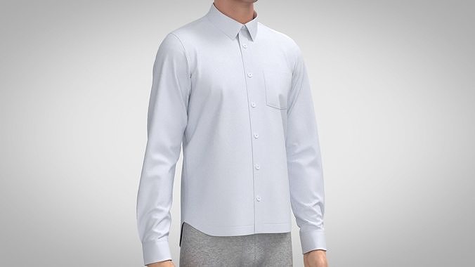 Classic Shirt - Slim Fit 3D model