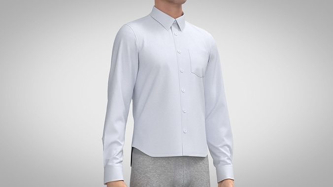 Tailored Shirt - Slim Fit 3D model