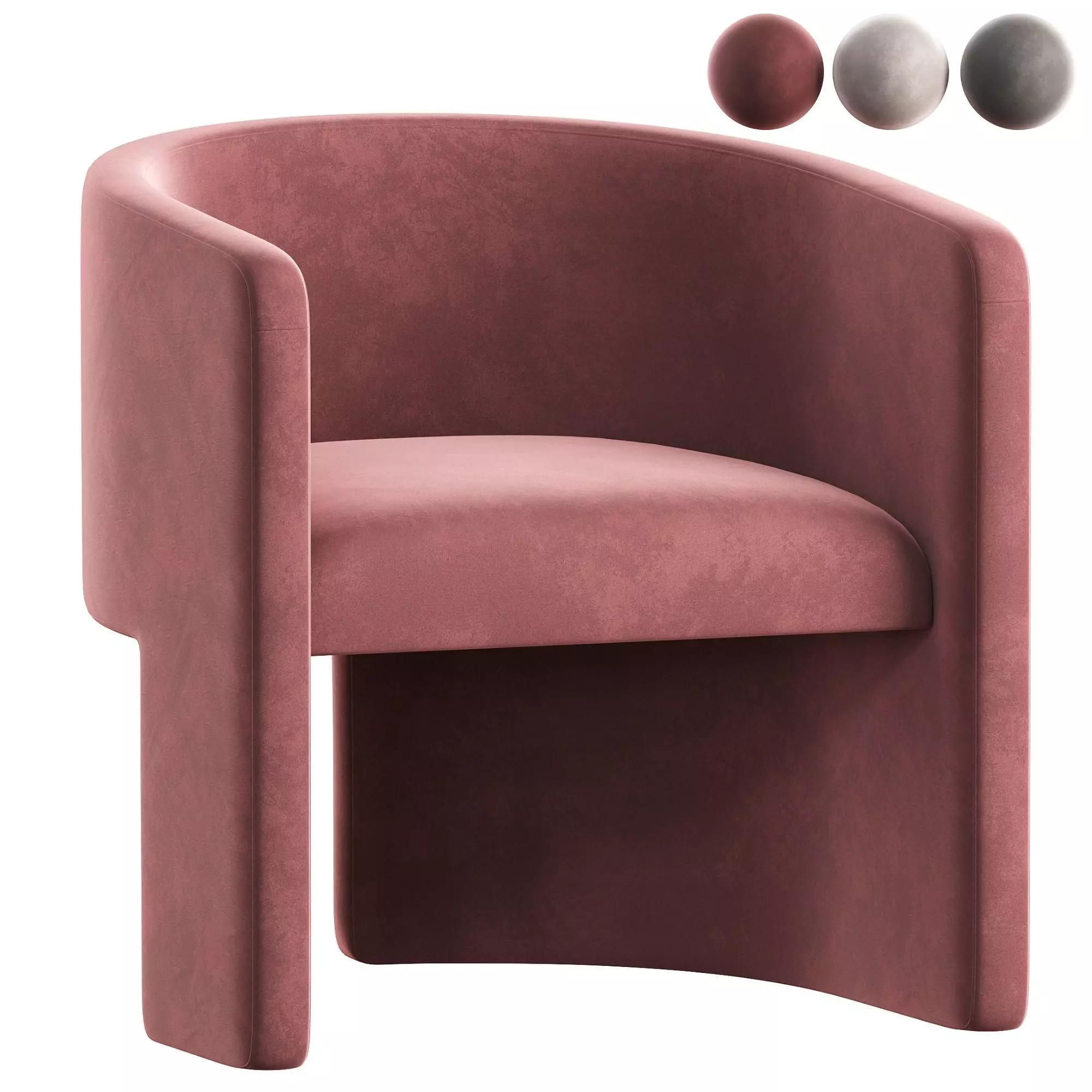 Martinique Chair 3D model_0