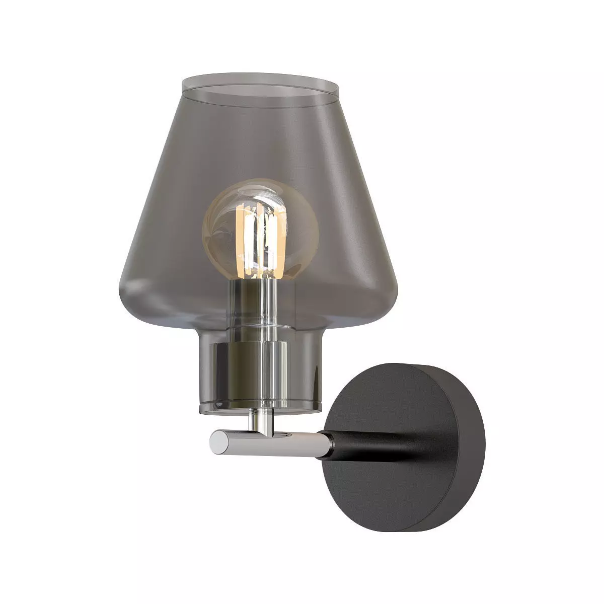 goreyn modern wall light with glass shade 3D model_0